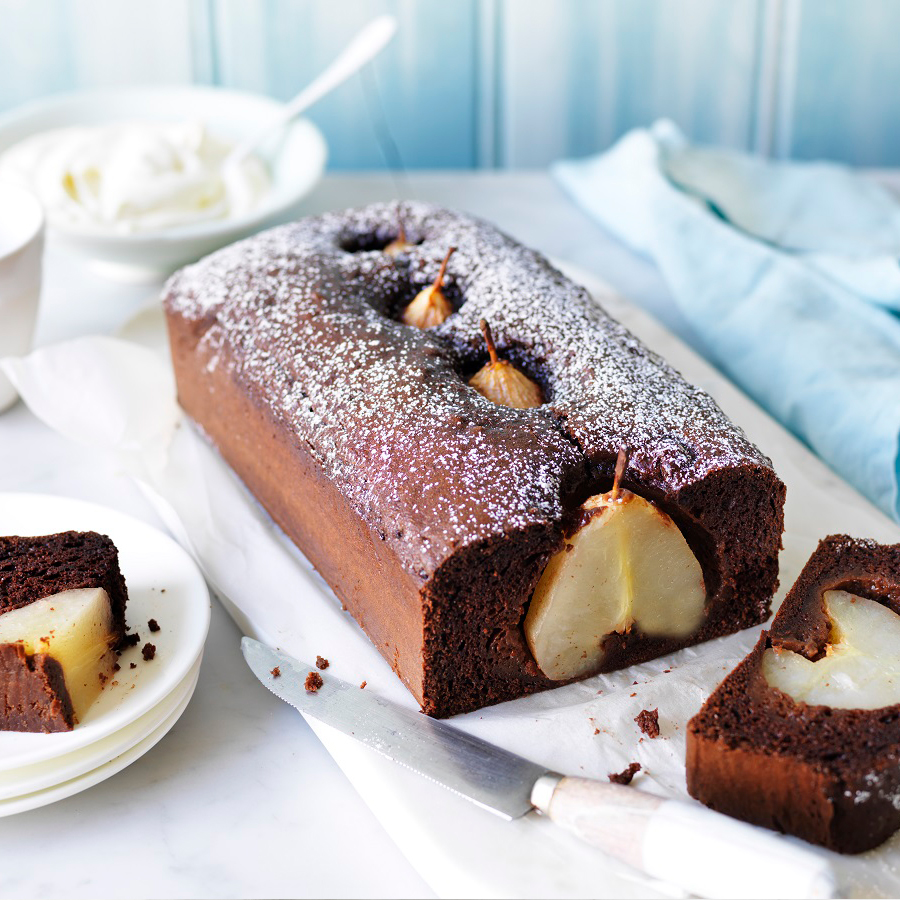Chocolate pear loaf