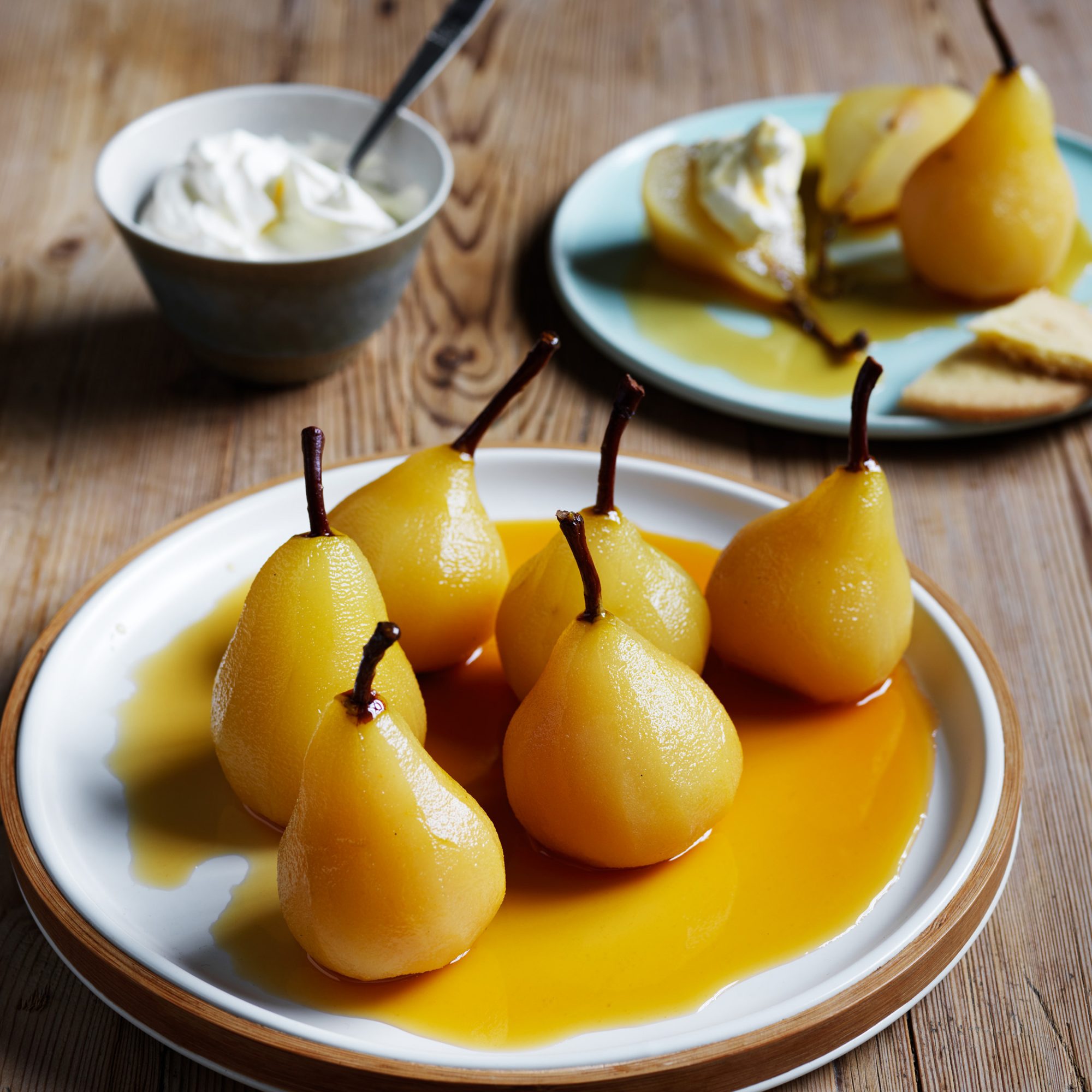 Poached pears